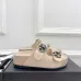 Chanel shoes for Women's Chanel slippers Camellia Apricot #A48711
