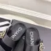 Chanel shoes for Women's Chanel slippers Camellia Black #A48713