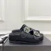 Chanel shoes for Women's Chanel slippers Camellia Black #A48713