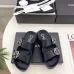 Chanel shoes for Women's Chanel slippers Camellia Black #A48713