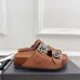 Chanel shoes for Women's Chanel slippers Camellia Brown #A48708