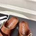 Chanel shoes for Women's Chanel slippers Camellia Brown #A48708