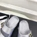 Chanel shoes for Women's Chanel slippers Camellia Silver #A48709