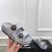 Chanel shoes for Women's Chanel slippers Camellia Silver #A48709