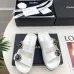 Chanel shoes for Women's Chanel slippers Camellia White #A48712