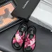 Chanel shoes for Women's Chanel slippers Lambskin Cc Chain Thong Sandal #A54187