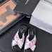Chanel shoes for Women's Chanel slippers Lambskin Cc Chain Thong Sandal #A54187