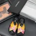 Chanel shoes for Women's Chanel slippers Lambskin Cc Chain Thong Sandal #A54187