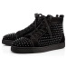 2020 Christian Louboutin red bottoms men women fashion luxury designer shoes spike high top sneakers black white bred grey leather suede flats casual shoe #9874153