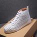 Christian Louboutin Bottom Red Bottoms Studded Spikes CL Mens casual Shoes Sneakers (4 colors) #963398