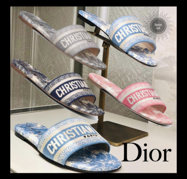 Dior Slippers Open Toe Rubber Sole Casual Style #999930815