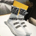 Unisex 2018 Fendi FF Printed knit casual sock boots white #9107112