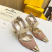 Fendi Slingback Hummingbird High Heels Mesh Embroidery High Heel Shoes #A23175