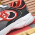 Fendi shoes for Men's Fendi New Domino Sneakers Grey/Red #A52995
