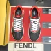 Fendi shoes for Men's Fendi New Domino Sneakers Grey/Red #A52995