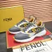 Fendi shoes for Men's Fendi New Domino Sneakers Grey/Yellow #A52996