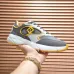 Fendi shoes for Men's Fendi New Domino Sneakers Grey/Yellow #A52996
