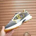 Fendi shoes for Men's Fendi New Domino Sneakers Grey/Yellow #A52996