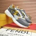 Fendi shoes for Men's Fendi New Domino Sneakers Grey/Yellow #A52996