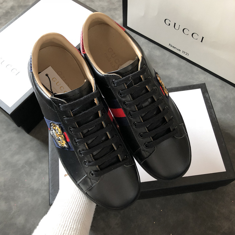 Buy Cheap Men's Gucci original top quality Sneakers tiger black shoes ...