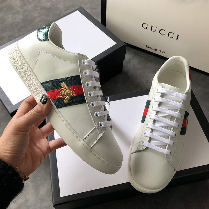 Buy Cheap Women Gucci original 1:1 top quality white Sneakers Little ...
