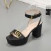 Gucci Shoes for Women Gucci Sandals Leather high heel sandals Heel height 8cm #99903669