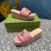 Gucci Shoes for Women's Canvas Slip On Platform Slide Sandals #A48978