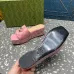 Gucci Shoes for Women's Canvas Slip On Platform Slide Sandals #A48978
