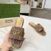 Gucci Shoes for Women's Gucci Slippers Marmont Toile Brown #A48987