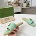 Gucci Shoes for Women's Gucci Slippers Marmont Toile Green #A48985
