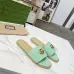Gucci Shoes for Women's Gucci Slippers Marmont Toile Green #A48985