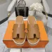 Hermes sandals for Women Heels 7cm Khaki #A38810