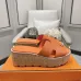 Hermes sandals for Women Heels 7cm Orange #A38812