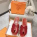 Hermes sandals for Women Heels 7cm Red #A38808