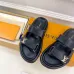 Louis Vuitton Shoes Classic couple slippers Black #A48721