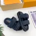 Louis Vuitton Shoes for Louis Vuitton Unisex Shoes Pool Pillow Black #A48714