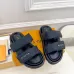 Louis Vuitton Shoes for Louis Vuitton Unisex Shoes Pool Pillow Black #A48714