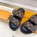 Louis Vuitton Shoes for Louis Vuitton Unisex Shoes Pool Pillow Brown #A48716