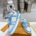 Louis Vuitton Trainer AAA Quality White/Black/Blue/Skyblue/Red #A39320