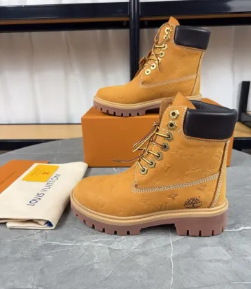 Louis Vuitton x Timberland boots for Louis Vuitton Unisex Shoes 3.5CM #A44156