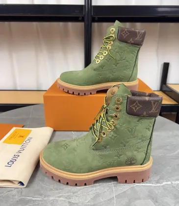 Louis Vuitton x Timberland boots for Louis Vuitton Unisex Shoes 3.5CM #A44157