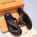 Men Louis Vuitton Slippers Casual Leather flip-flops Double leather high quality outsole wear resistant #9874785