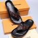 Men Louis Vuitton Slippers Casual Leather flip-flops Double leather high quality outsole wear resistant #9874785