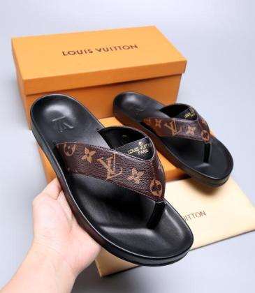 Men  Slippers Casual Leather flip-flops Double leather high quality outsole wear resistant #9874785