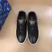 2020 Men's Louis Vuitton Shoes Luxembourg low-top sneaker Black / White #99116658