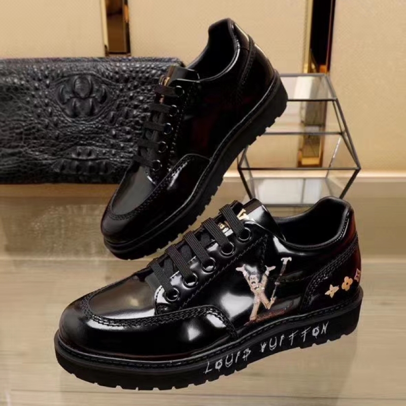 Buy Cheap Louis Vuitton New Black Sneakers Leather Designed Shoe #99901039 from www.waterandnature.org