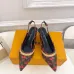 Louis Vuitton Shoes for Women's Louis Vuitton Pumps Chérie Slingback Pumps Black/White #A54180