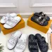 Louis Vuitton Shoes for Women's Louis Vuitton Mule White Multicolor #A54020