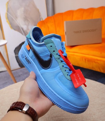 Nike x OFF-WHITE Air Force 1 shoes High Quality Blue #999928123