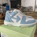 OFF WHITE Men's Sneakers Out Of Office Calf Leather Blue/Black/Grey #A29165